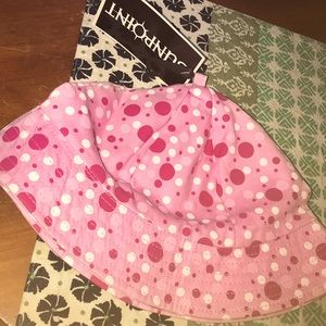 SUNPOINT Toddler Girls’ Pink Polka-Dotted Sunhat